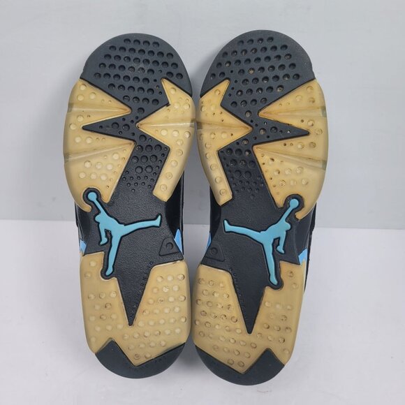 Air Jordan 6 Retro GS UNC 2017 Youth Black Blue Sneakers 384664-006 US Size 6Y - Picture 7 of 8